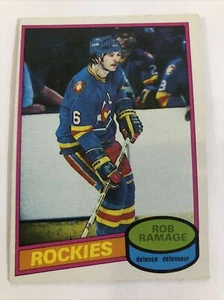 1980-81 O-Pee-Chee Hockey #213 Rob Ramage Rookie Card Colorado Rockies - Picture 1 of 2