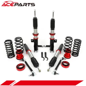 Red Coilovers Struts Shocks Spring Kit For 2013-15 Chevrolet Malibu Adj Height - Picture 1 of 4