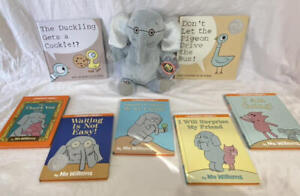 Lot de 8 livres Harcover et peluche Kohl's Cares éléphant LN !!
