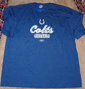 NEW NFL Indianapolis Colts T Shirt Men X-Large XL BIG OVERSIZED Reebok NWT CHR2 - Imagen 1 de 1