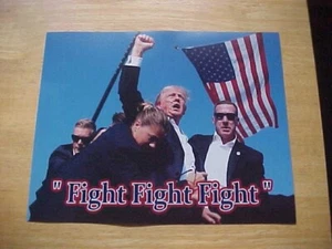 Donald Trump "FIGHT FIGHT FIGHT" 8x10 Color Photo - Picture 1 of 1