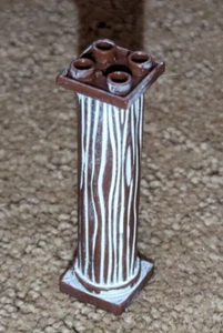 Mega Bloks Replacement Piece Brown & White Dragons Fire Ice Pillar Post Column - Picture 1 of 3