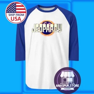 Jeopardy TV Game Show Hombre Azul Raglán Talla S-2XL - Imagen 1 de 1