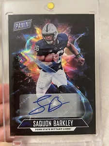 2018 Panini Father's Day #18 Saquon Barkley Auto Rookie Mirror - Picture 1 of 8
