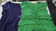 DKNY Jeans tops lot of 2 DKNY Jeans Size M green DKNY Jeans Petites PL pre-owned