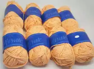 Lote de 8 madejas combinadas vintage Ulltex Cotton Royale 93 Peach TM - Imagen 1 de 1