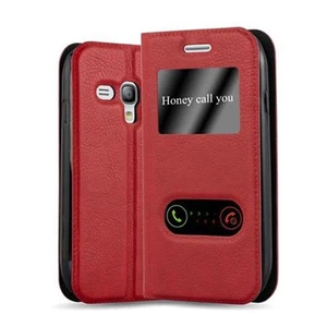 Case for Samsung Galaxy S3 MINI Phone Cover Protection Window Book Wallet - Picture 1 of 7