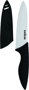 Coltello Chef Con Coprilama, Ceramica, Nero/Bianco, Lama 15 Cm - Foto 1 di 12