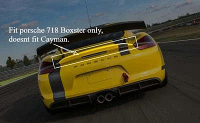 For Porsche 2016+ 718 Boxster 982 Rear Duckbill Spoiler Wing Lip Carbon Fiber — 第 1/4 张图片