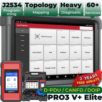 Launch X431 pro3s v+ elite pad5 Diagnostic Scanner Tool J2534 Programming Coding - image 1 of 4