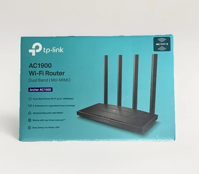 TP-Link Archer AC1900 Dual Band Wi-Fi Router MU-MIMO Archer A8 Sealed - Image 1 of 4