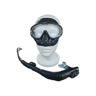 Juego de Snorkel WATER TIME Máscara de Snorkel Dry Top, Negro Foto 1 de 4