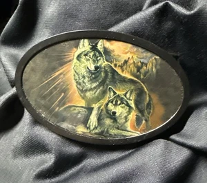 wolf belt buckle 4” Black - Picture 1 of 8