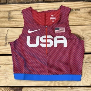 Nike Pro Elite USA International Sprint Crop Top – Women’s SM – 2023 Team Issued - Imagen 1 de 5