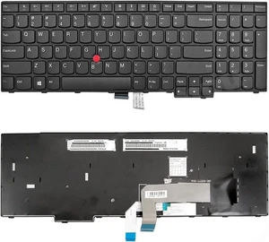 US Layout Replacement Keyboard for Thinkpad E570 E575 Black - Afbeelding 1 van 2