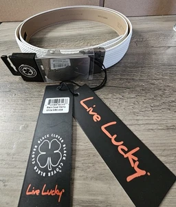 Schwarz Kleeblatt weiß verstellbarer Gürtel Neu mit Etikett - Bild 1 von 11