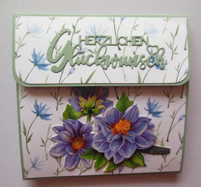 Karte zum Geburtstag Pop up Karte mit Tasche Gutschein Geldgeschenk Glückwünsche - Bild 1 von 4