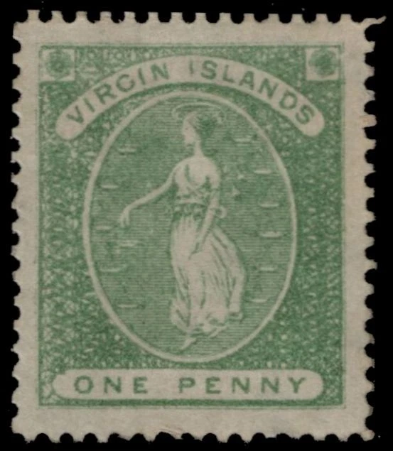VIRGIN ISLANDS 9 (SG9) - St. Ursula "1878 Green" (pc27151) - Image 1 of 1