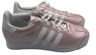 Adidas Samoa Zapatillas Oro Rosa (Rosa Hielo) Metálicas Parte Superior Baja Mujer Talla 6.5 Usadas en Excelente Condición Foto 1 de 4