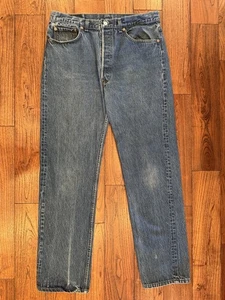 Jeans blu Levis 501xx vintage 1980 taglia 34x32 (marcato 38x36) STF 0000 made in USA - Foto 1 di 11