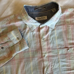 Tommy Bahama Mens XXL Coastline Cord Castaway Plaid Corduroy Button Front Shirt - Picture 1 of 15