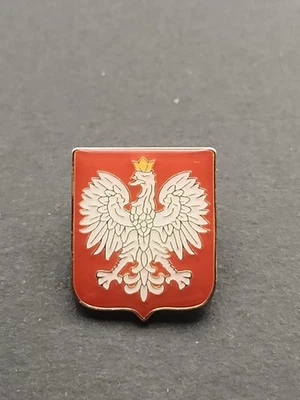 Poland National Soccer Team Logo Enamel Lapel Pin, FREE SHIPPING! - Image 1 of 2