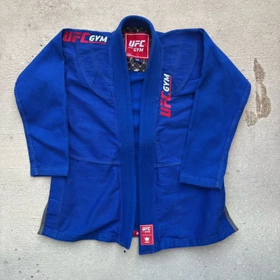 UFC Gym BJJ Gi Jacket Blue M4 Brazilian Jiu Jitsu Uniform Top - Image 1 of 4