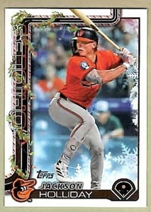 JACKSON HOLLIDAY Orioles ~ 2025 Topps Holiday Cookie Back Variation ~ FREE SHIP - Picture 1 of 2