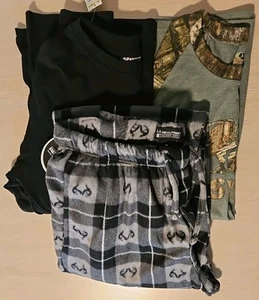 Herren MEDIUM 3-teiliges Set: Real Tree Schlafhosen, Mossy Oak Hemden 3/4 & Langarm  - Bild 1 von 15