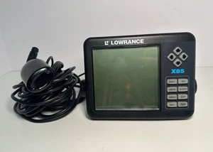 Lowrance X85 Unità Testa Fish/Depth Finder Display Console con Trasduttore NON TESTATO - Foto 1 di 5