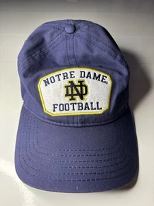 Under Armour Notre Dame Fightin Irish Football Team Issued Blue Hat Snapback - Picture 1 of 5