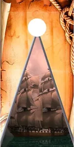 Nave Pirata Cornhole gioco da tavolo decalcomania avvolgimenti - Foto 1 di 1