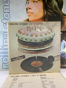 Rolling Stones Let It Bleed Lp Vinyl Brazil 1970 Mono ULTRA RARE Poster Insert - Picture 1 of 8