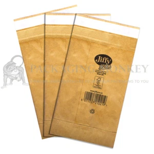 Jiffy Green Heavy Duty Padded Bags Envelopes Size PB00 (105x229mm) *ALL QTY'S* - Picture 1 of 4