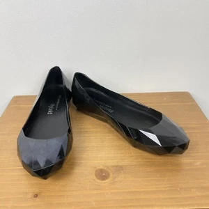 United Nude Hybrid Pumps Flats Ballerinas Black UK 5 Jelly Shoes Geometric Vegan - Picture 1 of 12