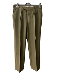 Pantalones de vestir plisados vintage atemporales para hombre | Pantalones de verano | Talla EU 54 - Imagen 1 de 13