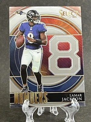 2021 Panini Select #SN-5 Lamar Jackson Select Numbers Baltimore Ravens - Image 1 of 2