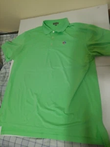 Peter Millar Summer Comfort XXL 2XL Short Sleeve Polo Shirt Green Frederica Golf - Picture 1 of 9
