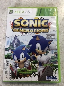 SONIC GENERATIONS X-BOX XBOX 360 EDITION COMPLETE GAME CASE & MANUAL NES HQ - Picture 1 of 2