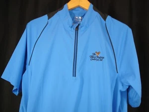 Camisa Adidas Climaproof Para Hombres M Azul 1/4 Cremallera Manga Corta Sin Forro Viento Nueva con Etiquetas - Imagen 1 de 8
