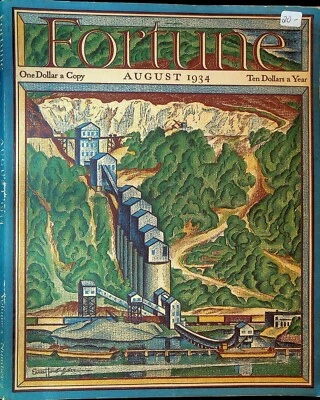Fortune Magazine August 1934 Greyhound Bus The New Yorker Art Deco Ads - Image 1 of 4