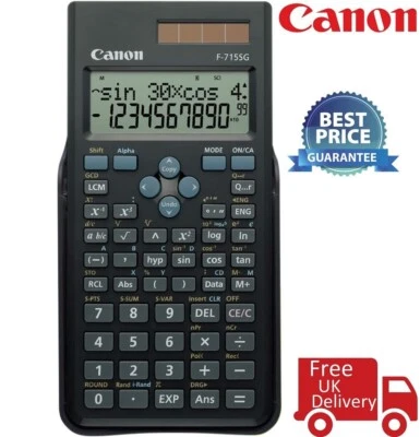 Canon F-715SG Scientific Calculator - Black 5730B001 (Stock of UK) - Image 1 of 2