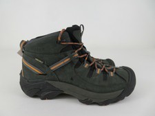 Keen Mens Targhee II Mid Leather Waterproof Athletic Hiking Boots Size 8.5 Green