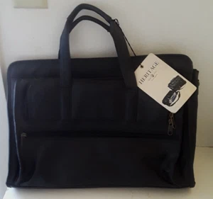 Herren schwarz Heritage Collection Aktentasche Laptop Kuriertasche neu mit Etikett - Bild 1 von 11