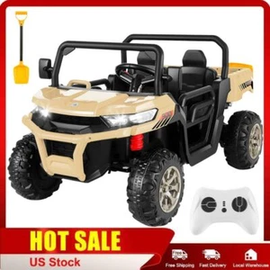24V 2 Seater Kids Ride on Car UTV 2x200W Electric Dump Truck w/ Dump Bed&Shovel - Picture 1 of 48