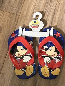 Mickey Mouse Infant/Toddler Flip Flops Size 5 Beach Sandals Shoes