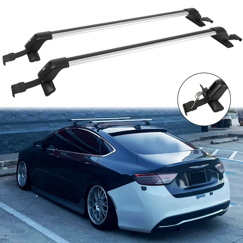 42.5" Top Roof Rack Cross Bar Luggage Carrier W/ Lock For Chrysler 200 2011-2017 - Image 1 of 4