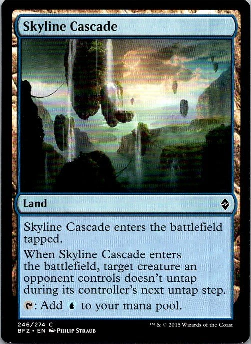 Skyline Cascade Magic The Gathering Battle For Zendikar Card Light Play - Image 1 of 1