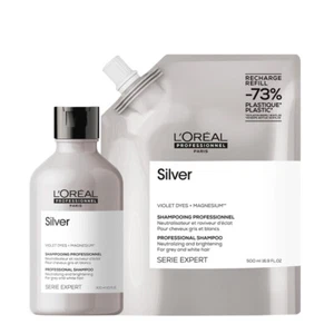L'Oréal Professionnel Paris Serie Expert Silver Shampoo 300ml + Refill 500ml - Imagen 1 de 1