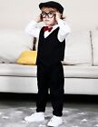 A&J DESIGN Toddler 5-PC Formal Suits Baby Boy Gentleman Outfit with Dress Shirt